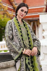 CHARIZMA-3PC KHADDAR PRINTED EMB SHIRT WITH KHADDAR PRINTED DUPATTA AND PRINT TROUSER-BIC-