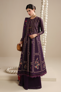 JAZMIN-3PC LAWN EMBROIDERED SHIRT WITH SILK PRINTED DUPATTA AND TROUSER-BIC-4897