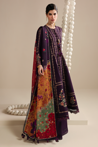 JAZMIN-3PC LAWN EMBROIDERED SHIRT WITH SILK PRINTED DUPATTA AND TROUSER-BIC-4897