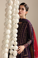 JAZMIN-3PC LAWN EMBROIDERED SHIRT WITH SILK PRINTED DUPATTA AND TROUSER-BIC-4897