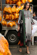 CHARIZMA-3PC KHADDAR PRINTED SHIRT WITH KHADDAR PRINTED DUPATTA AND PRINT TROUSER-BIC-