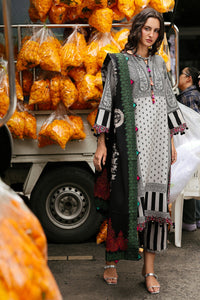 CHARIZMA-3PC KHADDAR PRINTED SHIRT WITH KHADDAR PRINTED DUPATTA AND PRINT TROUSER-BIC-