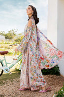 MARIA.B-3PC LAWN PRINTED SHIRT WITH CHIFFON PRINT DUPATTA AND PRINT TROUSER-BIC-2503