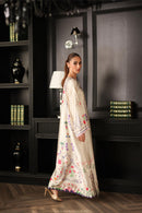 LULUSAR-2PC-SHAMOZE SILK PRINTED SHIRT WITH SILK TROUSER-BIC-9014