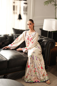 LULUSAR-2PC-SHAMOZE SILK PRINTED SHIRT WITH SILK TROUSER-BIC-9014