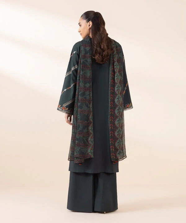 SAPPHIRE-3PC LAWN EMBROIDERED SHIRT WITH MONARK PRINT DUAPATTA AND TROUSER-BIC-3651
