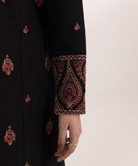 SAPPHIRE-3PC DHANAK EMBROIDERED SHIRT WITH COURTRAI PRINTED SHAWL AND TROUSER-BIC-4061