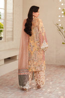 BAROQUE-3PC LAWN DIGITAL PRINTED EMB SHIRT WITH SILK PRINTED EMB DUPATTA AND PRINTED TROUSER-BIC-014