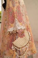 BAROQUE-3PC LAWN DIGITAL PRINTED EMB SHIRT WITH SILK PRINTED EMB DUPATTA AND PRINTED TROUSER-BIC-014