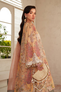 BAROQUE-3PC LAWN DIGITAL PRINTED EMB SHIRT WITH SILK PRINTED EMB DUPATTA AND PRINTED TROUSER-BIC-014