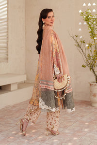 BAROQUE-3PC LAWN DIGITAL PRINTED EMB SHIRT WITH SILK PRINTED EMB DUPATTA AND PRINTED TROUSER-BIC-014