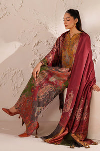 BAROQUE-3PC KHADDAR PRINTED SHIRT WITH KHADDAR PRINTED DUPATTA AND PRINTED TROUSER-BIC-2662