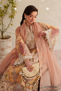BAROQUE-3PC LAWN DIGITAL PRINTED EMB SHIRT WITH SILK PRINTED EMB DUPATTA AND PRINTED TROUSER-BIC-014