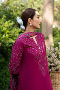 MANNAT-3PC DHANAK EMBROIDERED SHIRT WITH WOOL PRINTED SHAWL AND TROUSER-BIC-5219