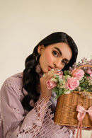 IZNIK-3PC LAWN EMBROIDERED SHIRT WITH KHAADI NET DUPATTA & TROUSER-BIC-3779