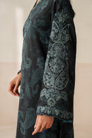 BAROQUE-3PC VISCOSE PRINTED EMB SHIRT WITH VISCOSE PRINTED DUPATTA AND TROUSER-BIC-