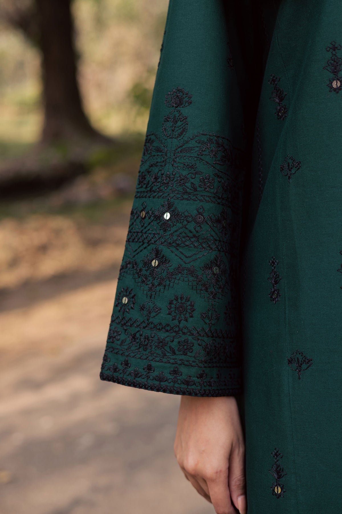 BATIK-3PC DHANAK EMBROIDERED SHIRT WITH DHANAK EMBROIDERED SHAWL AND TROUSER-BIC-5197