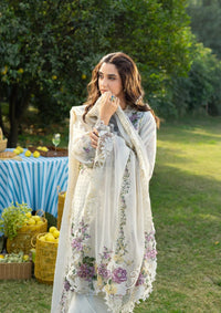 ELAF-3PC DHANAK EMBROIDERED SHIRT WITH DHANAK EMB SHAWL AND TROUSER-BIC-5217