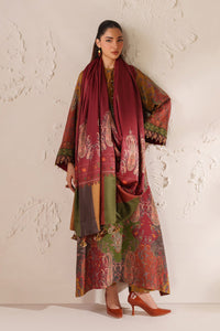 BAROQUE-3PC KHADDAR PRINTED SHIRT WITH KHADDAR PRINTED DUPATTA AND PRINTED TROUSER-BIC-2662