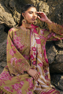 BAROQUE-3PC KHADDAR PRINTED EMB SHIRT WITH KHADDAR PRINTED DUPATTA AND PRINT TROUSER-BIC-2622