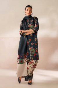 BAROQUE-3PC VISCOSE PRINTED SHIRT WITH VISCOSE PRINTED DUPATTA AND TROUSER-BIC-