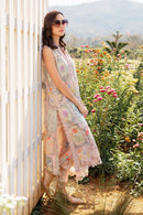 MARIA.B-3PC LAWN EMBROIDERED PRINTED SHIRT WITH CHIFFON PRINT DUPATTA AND PRINT TROUSER-BIC-2522