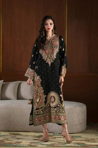 ETHNIC-SHEMOZ SILK 2PC -SHEMOZ SILK SHIRT EMBROIDRED AND SHEMOZ SILK TROUSER-15129