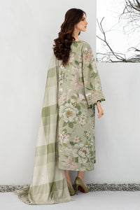 JAZMIN-3PC KHADDAR SHIRT WITH KHADDAR PRINT DUPATTA AND PRINT TROUSER-BIC-2559