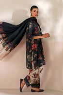 BAROQUE-3PC VISCOSE PRINTED SHIRT WITH VISCOSE PRINTED DUPATTA AND TROUSER-BIC-
