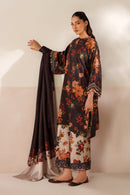 BAROQUE-3PC VISCOSE PRINTED SHIRT WITH VISCOSE PRINTED DUPATTA AND TROUSER-BIC
