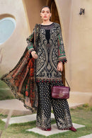 MARIA.B-3PC LAWN EMBROIDERED PRINTED SHIRT WITH CHIFFON PRINT DUPATTA AND PRINT TROUSER-BIC-2517