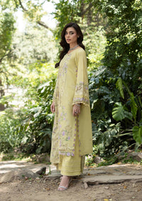 ELAF-3PC LAWN EMBROIDERED SHIRT WITH SILK PRINTED EMB DUPATTA AND TROUSER-BIC-4912