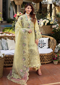 ELAF-3PC LAWN CHIKANKARI EMBROIDERED SHIRT WITH KHAADI NET EMB DUPATTA AND EMB TROUSER-BIC-4601