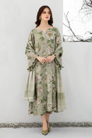 JAZMIN-3PC KHADDAR SHIRT WITH KHADDAR PRINT DUPATTA AND PRINT TROUSER-BIC-2559