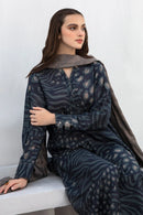 BAROUQE-3PC KHADDAR PRINTED SHIRT WITH KHADDAR PRINT DUPATTA AND PRINT TROUSER-BIC-2620