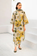 BAROUQE-3PC KARANDI PRINTED SHIRT WITH KARANDI PRINTED DUPATTA AND TROUSER-BIC-2573