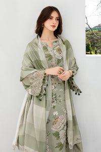 JAZMIN-3PC KHADDAR SHIRT WITH KHADDAR PRINT DUPATTA AND PRINT TROUSER-BIC-2559