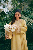 GARNET-3PC LAWN EMBROIDERED SHIRT WITH KHAADI NET EMBROIDERED DUPATTA AND TROUSER-BIC-4831