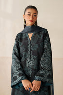 BAROQUE-3PC VISCOSE PRINTED EMB SHIRT WITH VISCOSE PRINTED DUPATTA AND TROUSER-BIC-