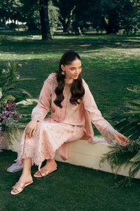 GARNET-3PC LAWN EMBROIDERED SHIRT WITH CHIFFON EMBROIDERED DUPATTA AND TROUSER-BIC-4840