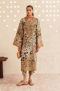 BAROQUE-3PC LAWN DIGITAL PRINTED EMB SHIRT WITH SILK PRINTED DUPATTA AND PRINTED TROUSER-BIC-023
