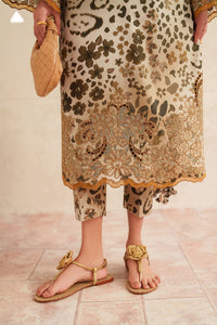 BAROQUE-3PC LAWN DIGITAL PRINTED EMB SHIRT WITH SILK PRINTED DUPATTA AND PRINTED TROUSER-BIC-023