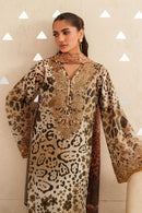 BAROQUE-3PC LAWN DIGITAL PRINTED EMB SHIRT WITH SILK PRINTED DUPATTA AND PRINTED TROUSER-BIC-023