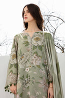 JAZMIN-3PC KHADDAR SHIRT WITH KHADDAR PRINT DUPATTA AND PRINT TROUSER-BIC-2559