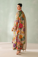 BAROQUE-3PC VISCOSE PRINTED SHIRT WITH VISCOSE PRINTED DUPATTA AND TROUSER-BIC