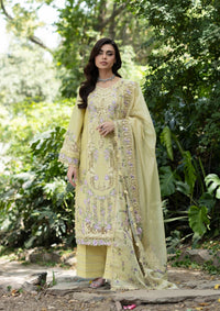 ELAF-3PC LAWN EMBROIDERED SHIRT WITH SILK PRINTED EMB DUPATTA AND TROUSER-BIC-4912