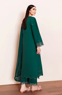 SERAN-3PC DHANAK EMBROIDERED SHIRT WITH SILK EMBROIDERED DUPATTA AND TROUSER-BIC-5196