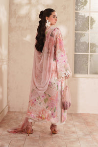 BAROQUE-3PC LAWN DIGITAL PRINTED EMB SHIRT WITH SILK PRINTED DUPATTA AND TROUSER-BIC-054