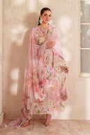 BAROQUE-3PC LAWN DIGITAL PRINTED EMB SHIRT WITH SILK PRINTED DUPATTA AND TROUSER-BIC-054