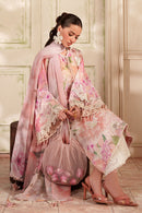 BAROQUE-3PC LAWN DIGITAL PRINTED EMB SHIRT WITH SILK PRINTED DUPATTA AND TROUSER-BIC-054